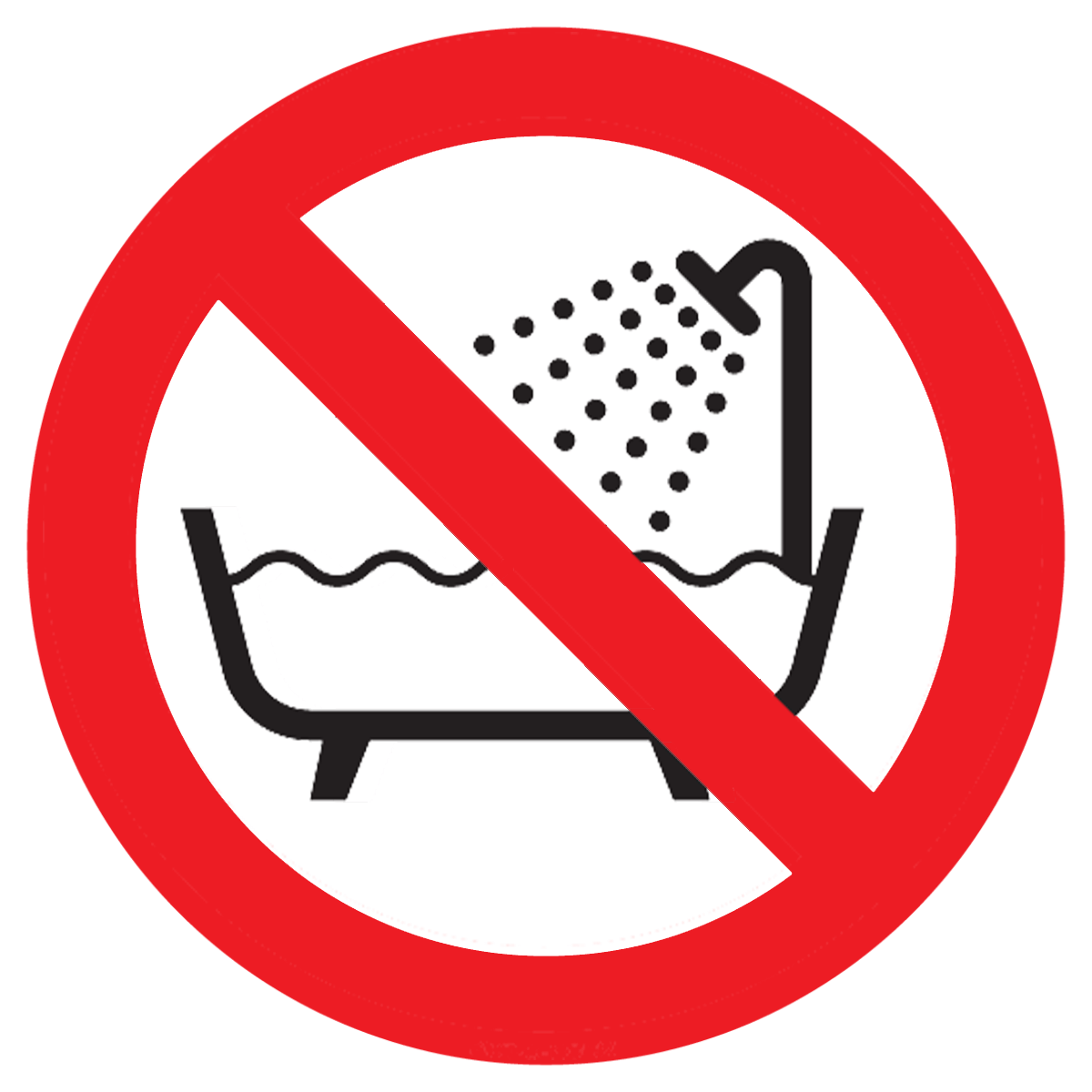 Bild der Kategorie Verboden dit apparaat te gebruiken in bad of douche