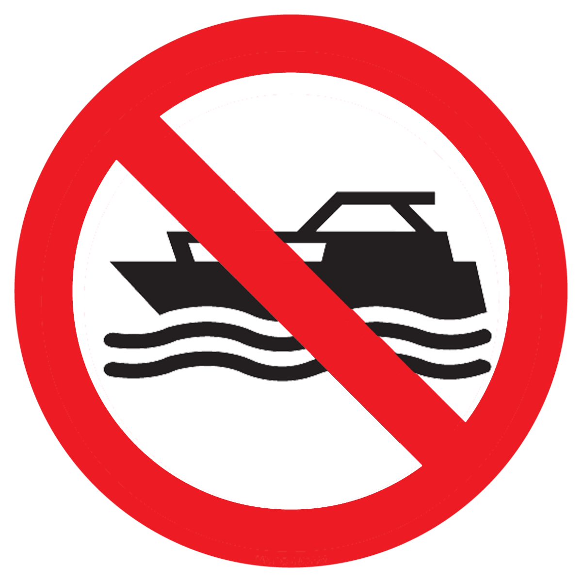 Bild der Kategorie Mechanisch aangedreven vaartuigen verboden