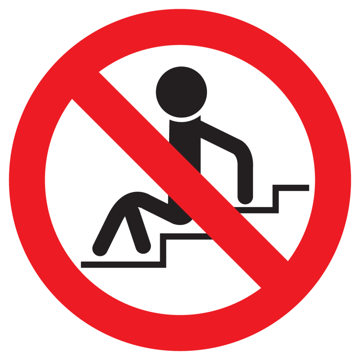 Bild der Kategorie Verboden op de trap te zitten