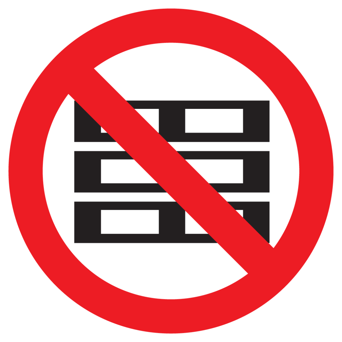 Bild der Kategorie Verboden Pallets te Plaatsen