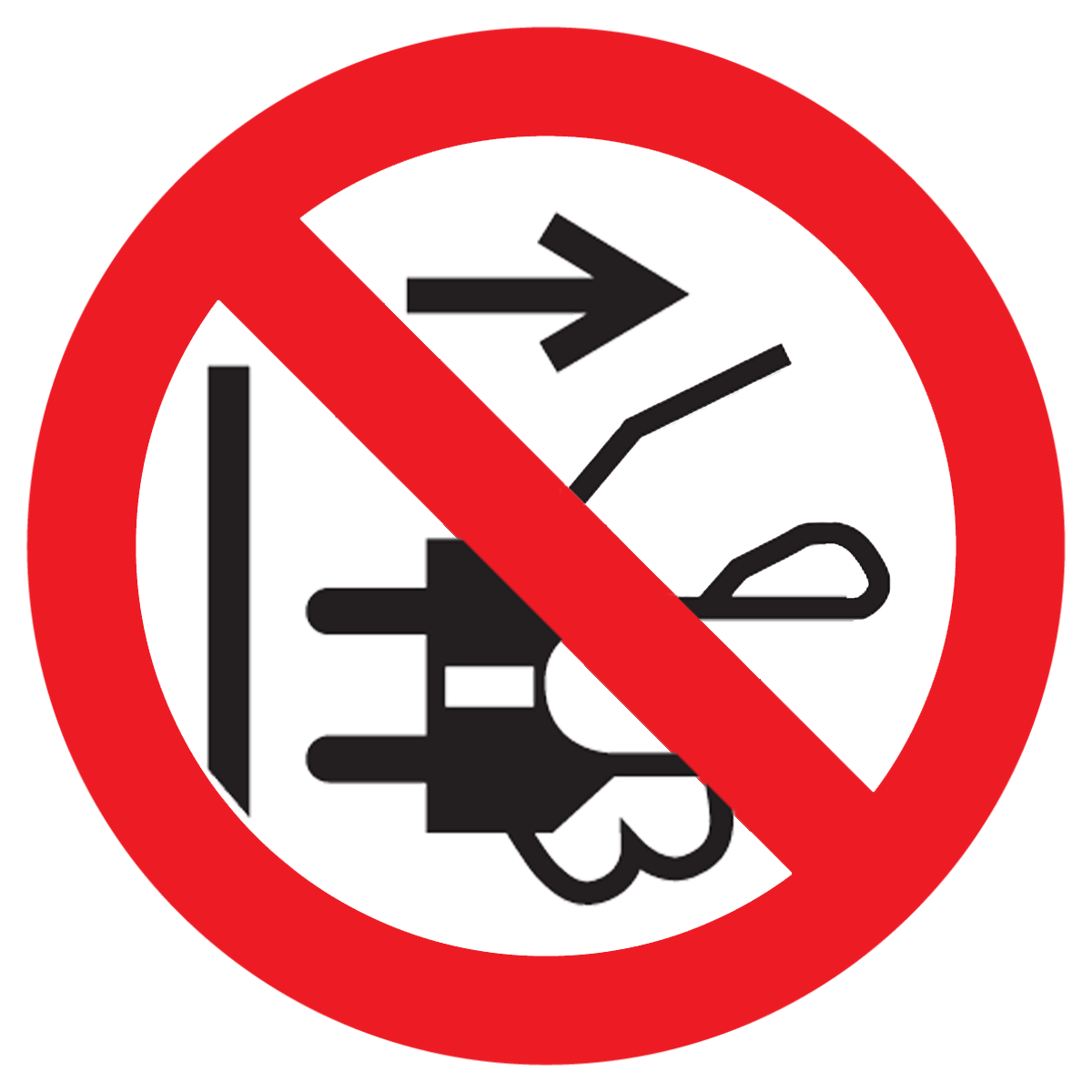 Bild der Kategorie Stekker uit stopcontact halen verboden