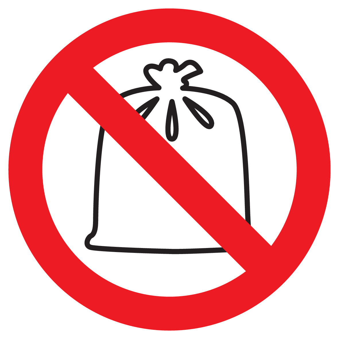 Bild der Kategorie Verboden Vuilniszakken te Plaatsen