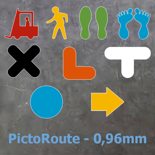 Bild der Kategorie PictoRoute Vloermarkering