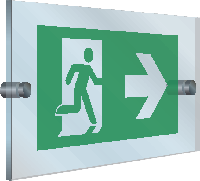 Bild der Kategorie Nooduitgang rechts