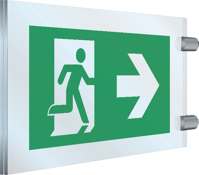 Bild der Kategorie Nooduitgang naar muur