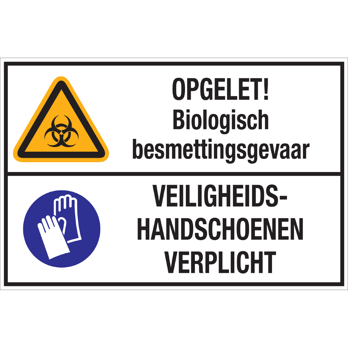 Bild der Kategorie Biologisch gevaar - Veiligheidshandschoenen Verplicht