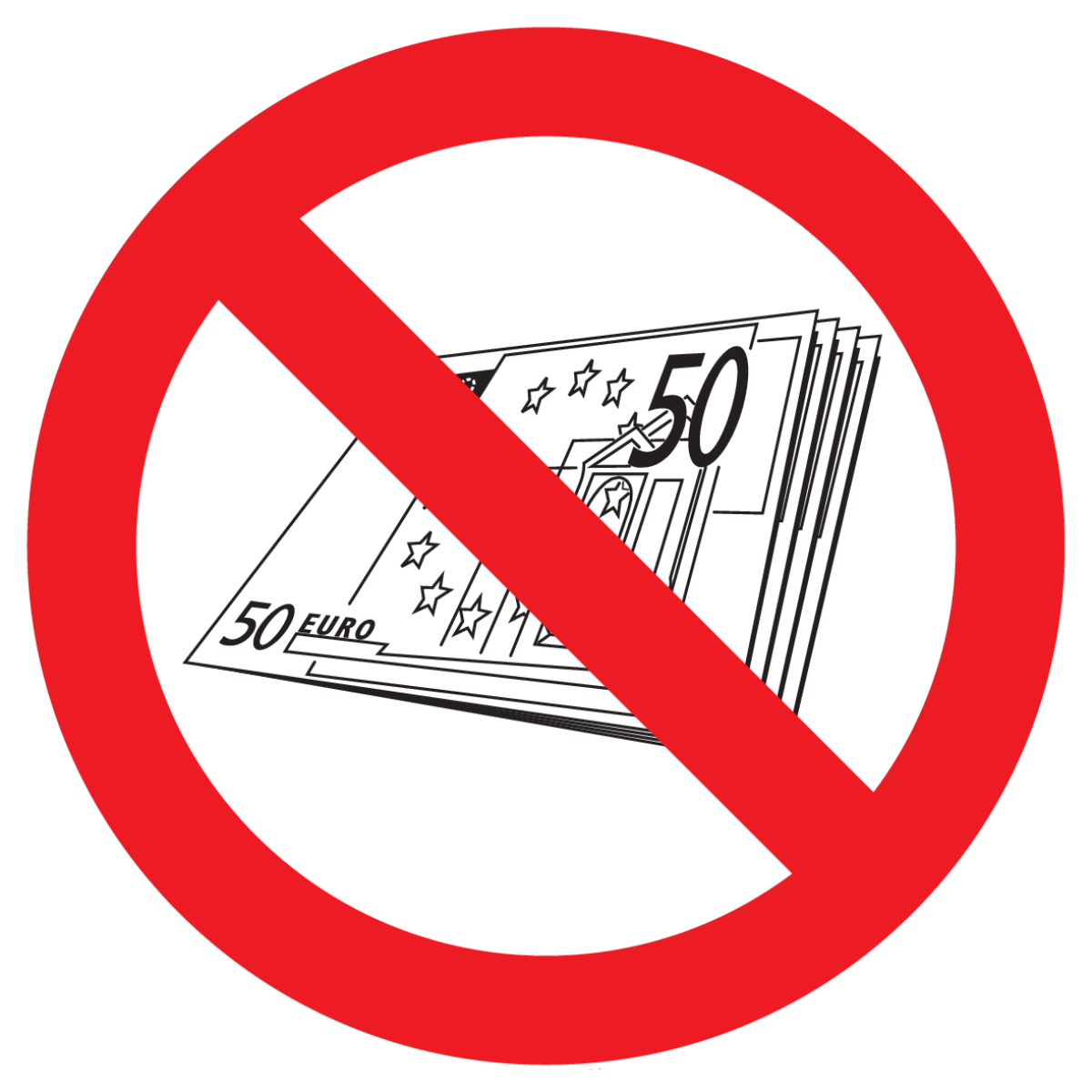 Bild der Kategorie Contant Geld Verboden