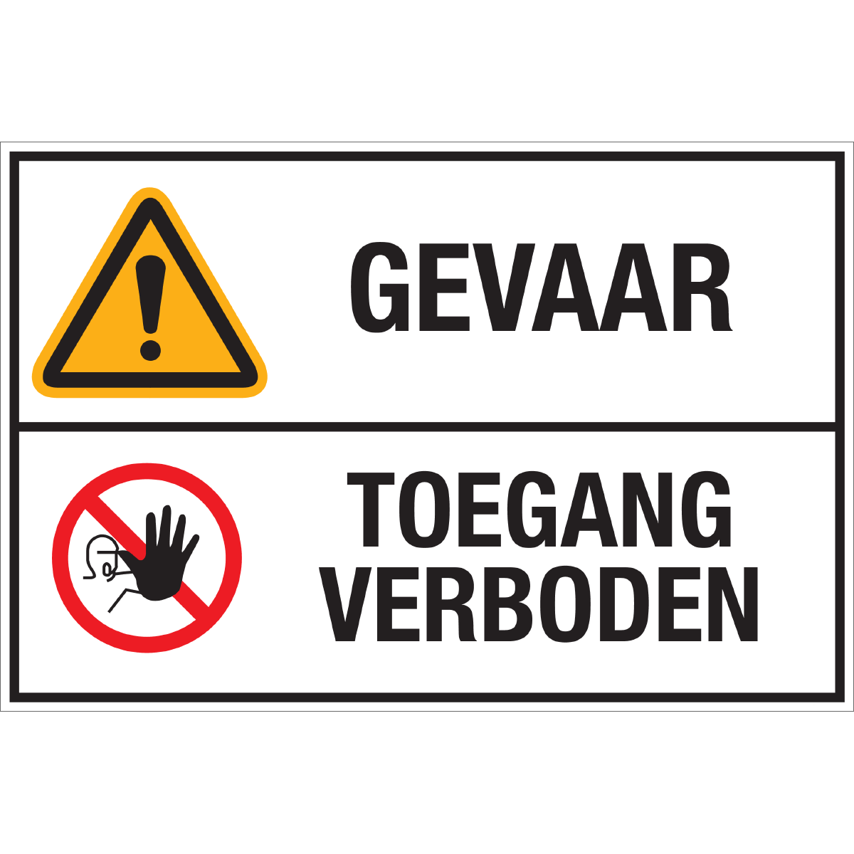 Bild der Kategorie Gevaar - Toegang Verboden