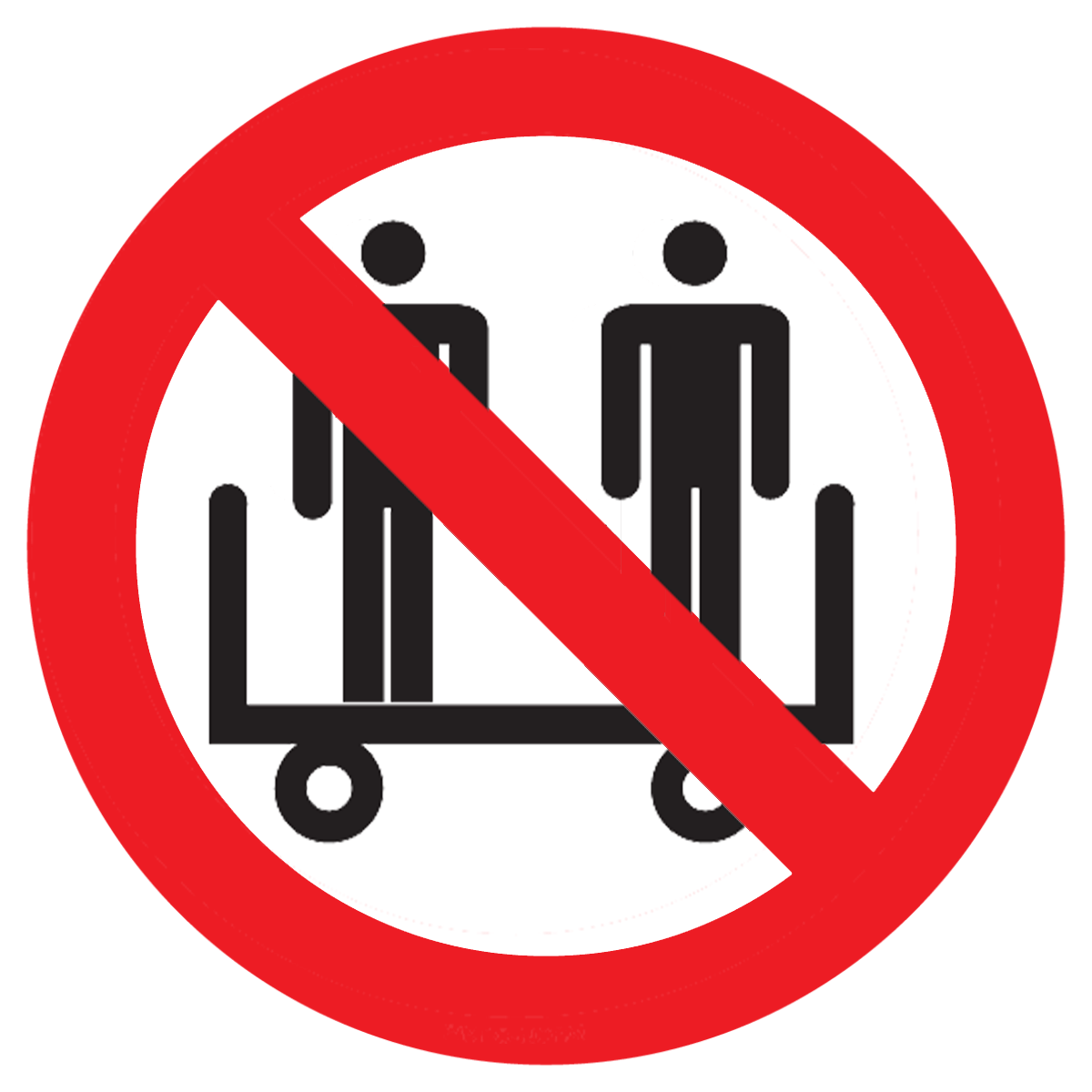 Bild der Kategorie Meerijden personen verboden