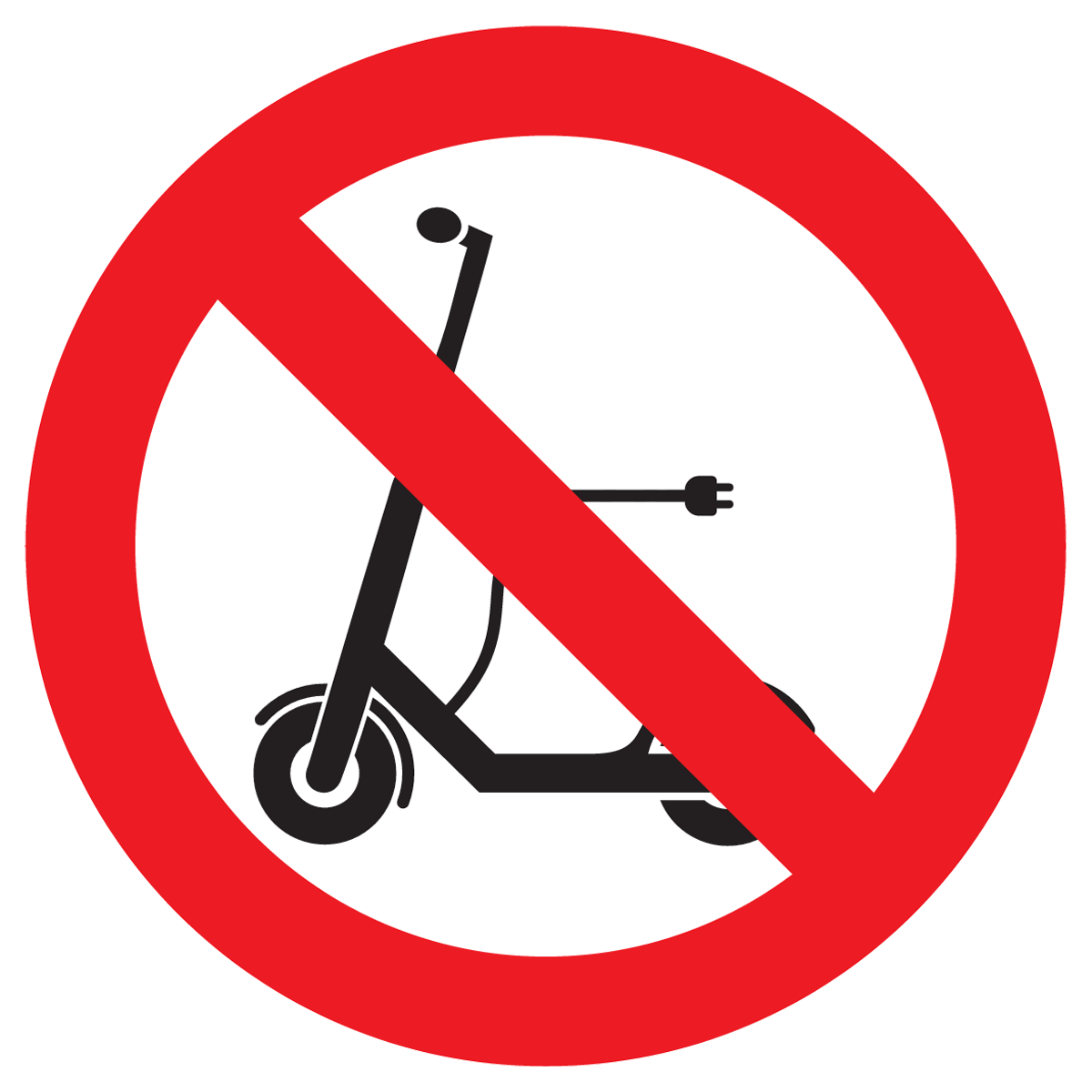 Bild der Kategorie Elektrische Step Verboden