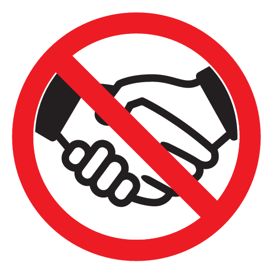 Bild der Kategorie Handen schudden Verboden