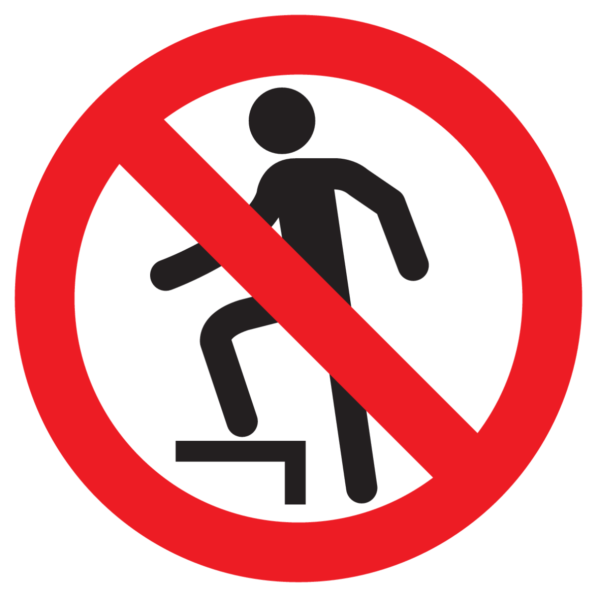 Bild der Kategorie Opstappen Verboden