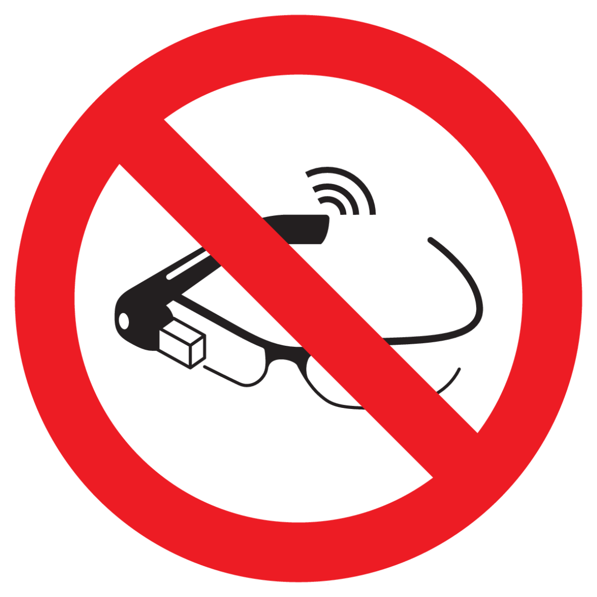 Bild der Kategorie Smart brillen verboden