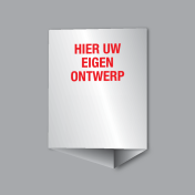 3D bord wit met Eigen Tekst