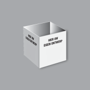 4D bord wit met Eigen Tekst