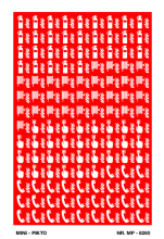 Sticker mini picto combi brand met vlam