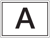 Bord Afvaltransport reflecterend wit