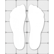Voeten antislip aquasafe model b wit