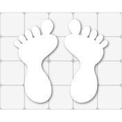 Antislip aquasafe model c voeten wit