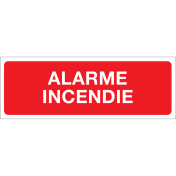 Autocollant Alarme Incendie