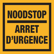 Noodstop (Sticker)