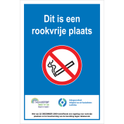 Bord Rookvrije plaats