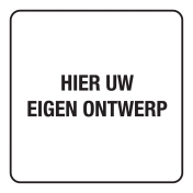 Eigen Tekst wit/zwart (Bord)