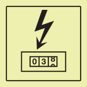 Fotoluminescerend bord Elektrameter