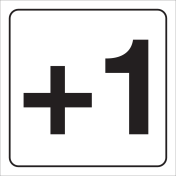 Wit bord met pictogram etage aanduiding