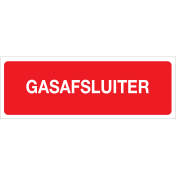 Gasafsluiter (Bordje)