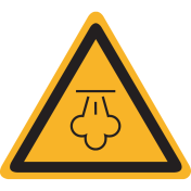 Bord met pictogram gevaar voor hete stoom - ISO7010 - W080