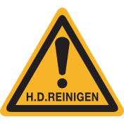 Bord met pictogram HD Reinigen