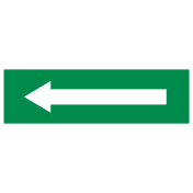 Bord met pictogram pijl groen rechthoek