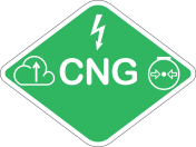 Brandstof Label CNG + Elektrisch ISO 17840-4