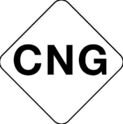 Brandstofsticker CNG