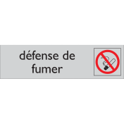 DeurBord Défense de fumer (Zelfklevend)-165x45