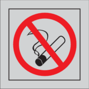 Roken verboden (alu-look)