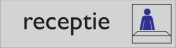 Zelfklevend deurbordje Receptie