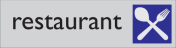 Zelfklevend deurbordje Restaurant