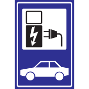 Dibond bord oplaadpunt elektrische auto