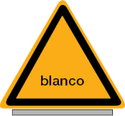 Gevarendriehoek geel (Aluminium)