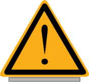 Gevarendriehoek met pictogram waarschuwing "Algemeen Gevaar" (Aluminium)