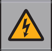 Aluminium geprofileerd bord met pictogram "Waarschuwing Elektrische Spanning" - ISO 7010 - W012