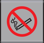 Aluminium geprofileerd bord met pictogram Roken Verboden ISO7010 - P002