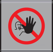 Aluminium geprofileerd bord met pictogram Verboden toegang voor onbevoegden
