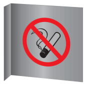 Aluminium haaks bord Roken verboden