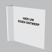 Haaks bord wit met Eigen Tekst