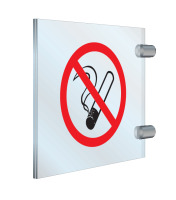 Plexiglas bord haaks Roken verboden