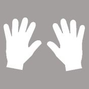 Handafdrukken Sticker