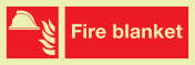 IMO Sign and text Fire blanket
